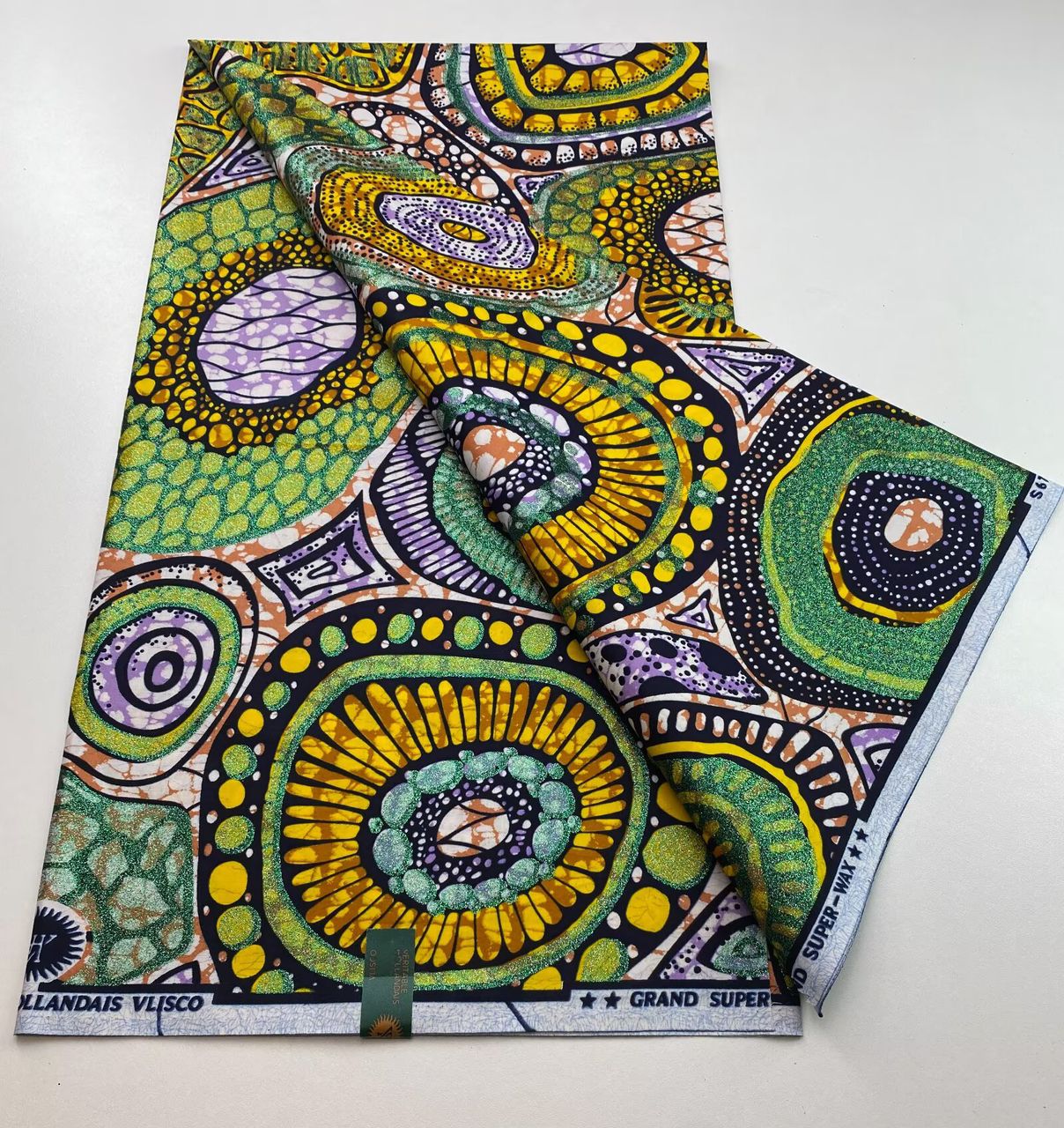 African wax print fabric-6Yards super wax gold imitation higher quality in different colors