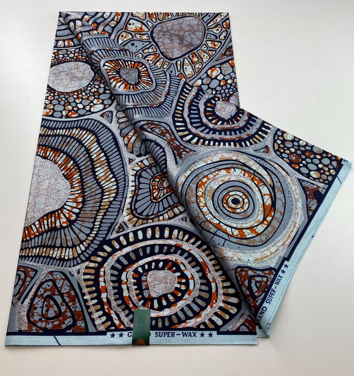 African wax print fabric-6Yards super wax gold imitation higher quality in different colors