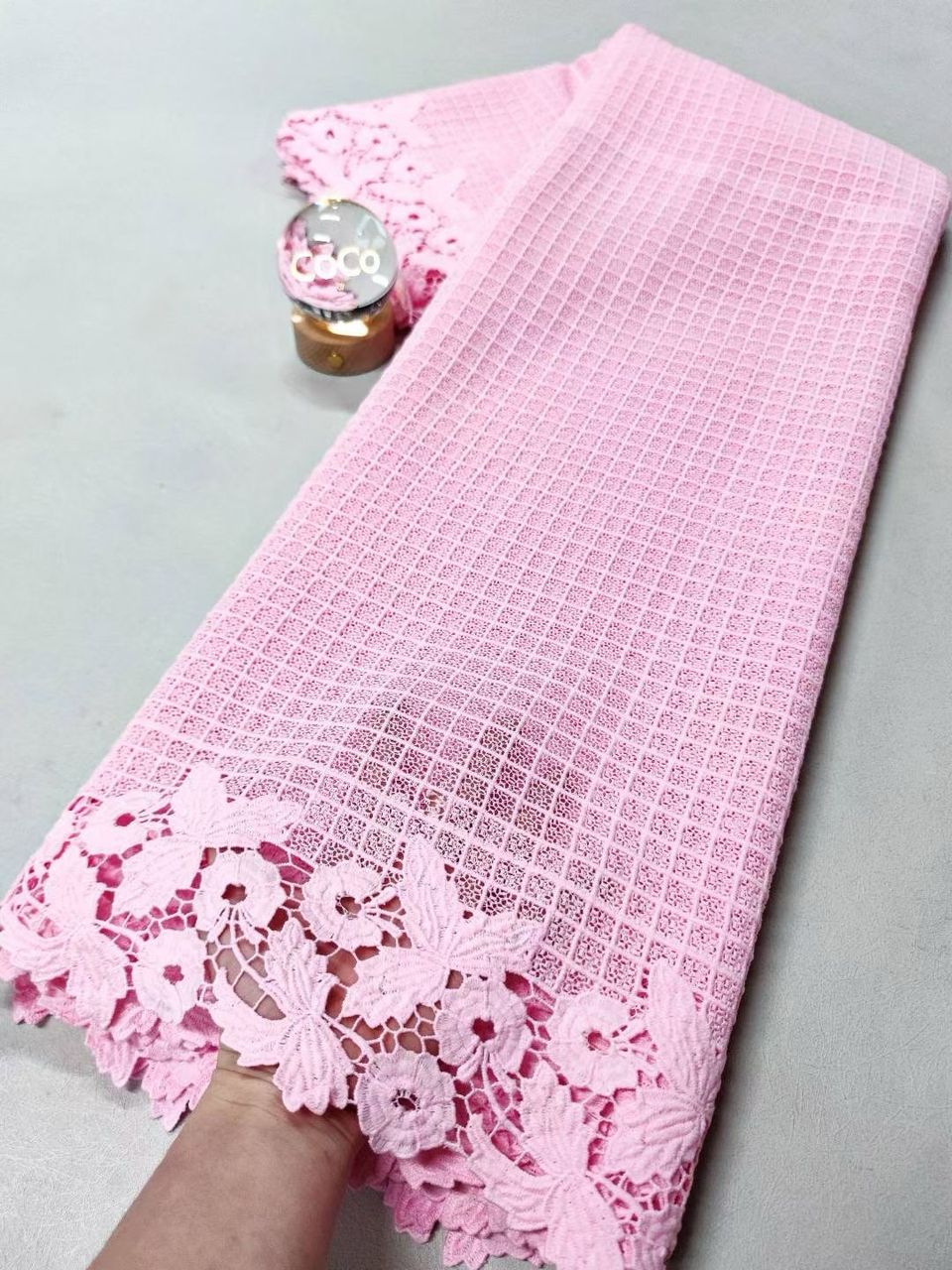 Swiss voile Lace with Floral Border-5yards