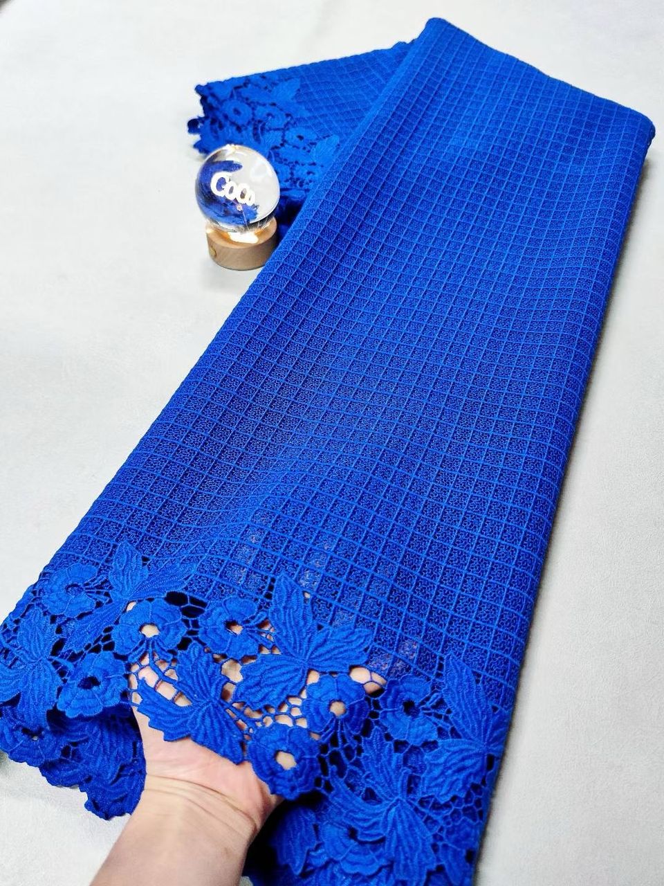 Swiss voile Lace with Floral Border-5yards