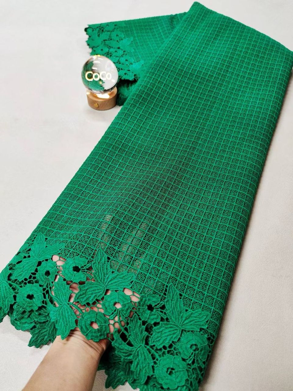 Swiss voile Lace with Floral Border-5yards